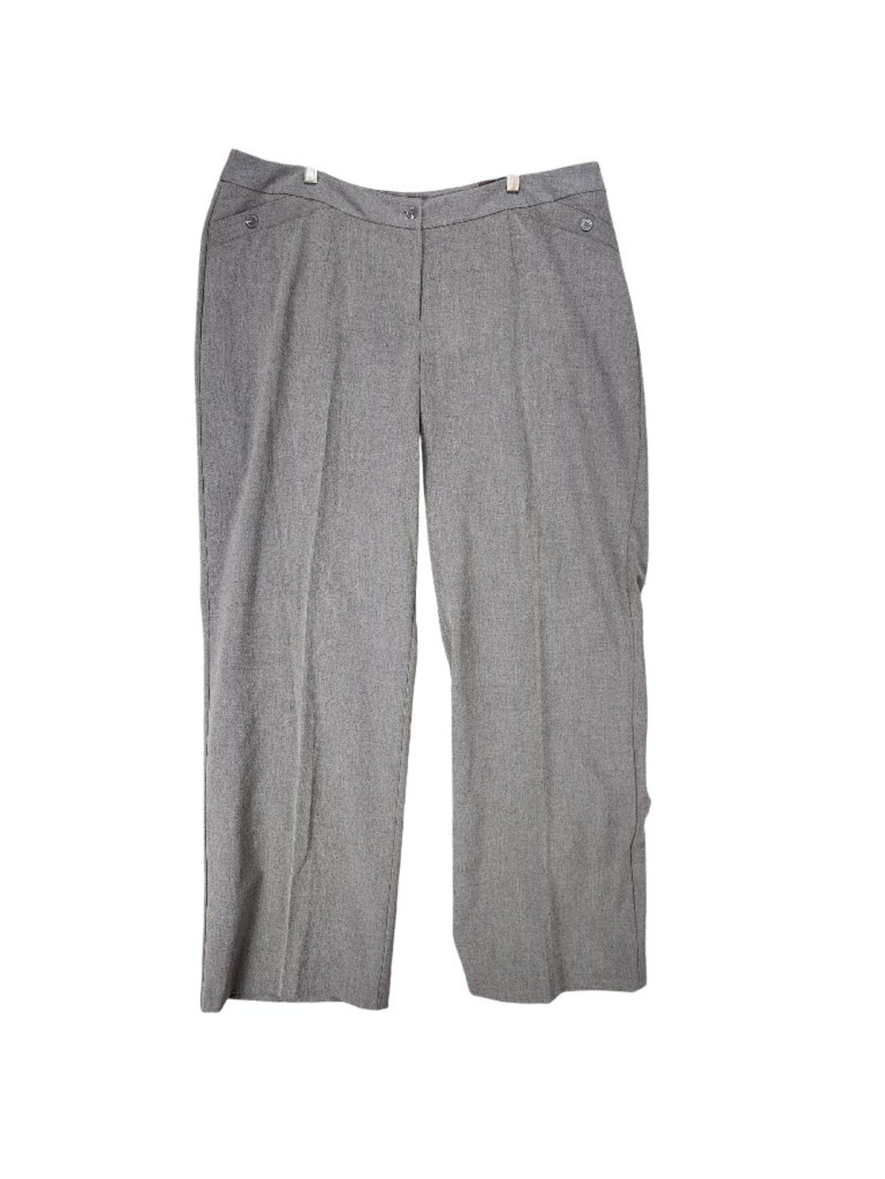 Studio 1940 Pants WOmens 3X Tall Melissa Gray Stretch Straight Leg Trouser *NWT*